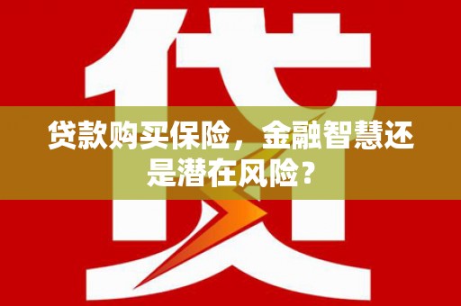 康县贷款购买保险，金融智慧还是潜在风险？