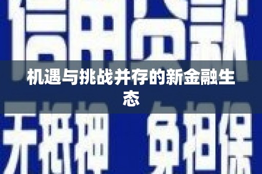 康县机遇与挑战并存的新金融生态