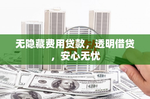 康县无隐藏费用贷款，透明借贷，安心无忧