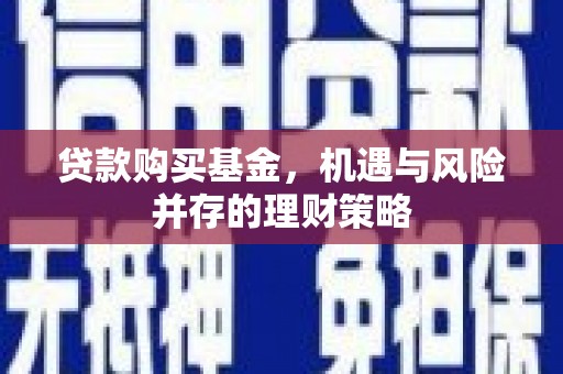 康县贷款购买基金，机遇与风险并存的理财策略