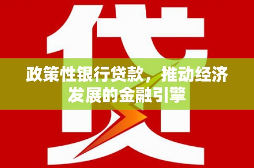 康县政策性银行贷款，推动经济发展的金融引擎