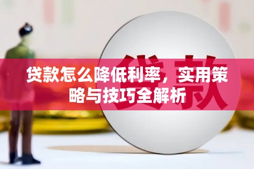 康县贷款怎么降低利率，实用策略与技巧全解析