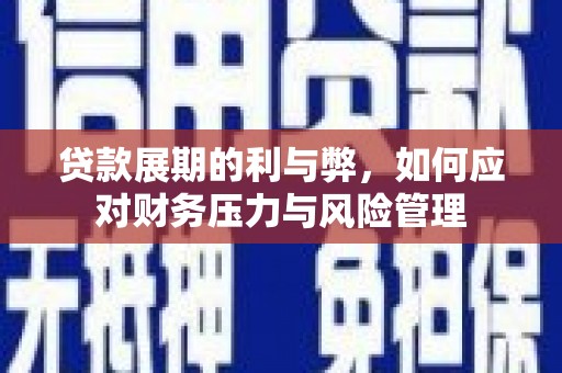 康县贷款展期的利与弊，如何应对财务压力与风险管理