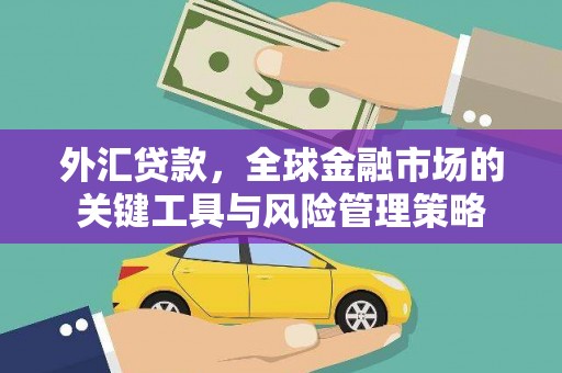 康县外汇贷款，全球金融市场的关键工具与风险管理策略