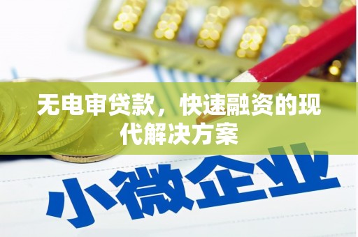 康县无电审贷款，快速融资的现代解决方案