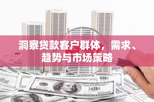 康县洞察贷款客户群体，需求、趋势与市场策略