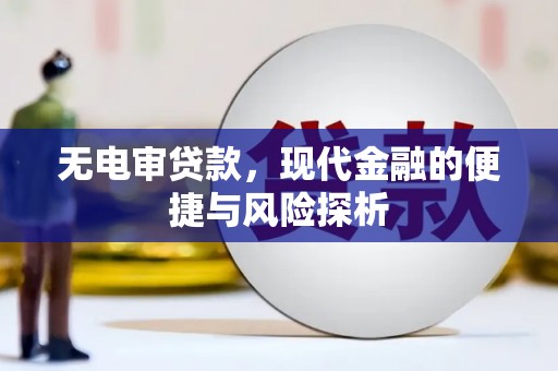 康县无电审贷款，现代金融的便捷与风险探析