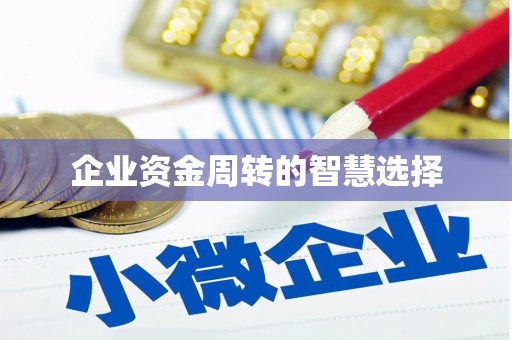 康县企业资金周转的智慧选择