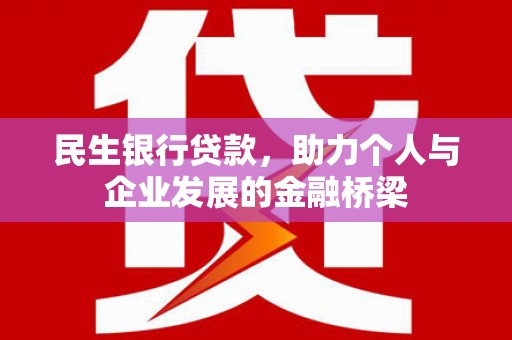 康县民生银行贷款，助力个人与企业发展的金融桥梁