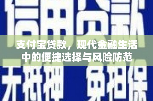 康县支付宝贷款，现代金融生活中的便捷选择与风险防范