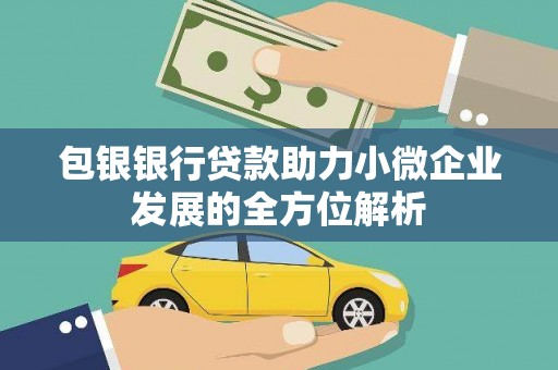 康县包银银行贷款助力小微企业发展的全方位解析