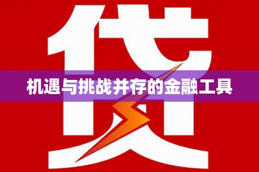 康县机遇与挑战并存的金融工具