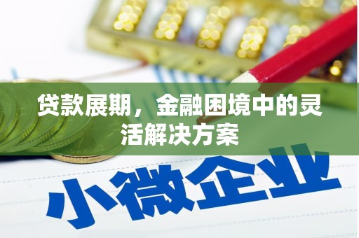 康县贷款展期，金融困境中的灵活解决方案