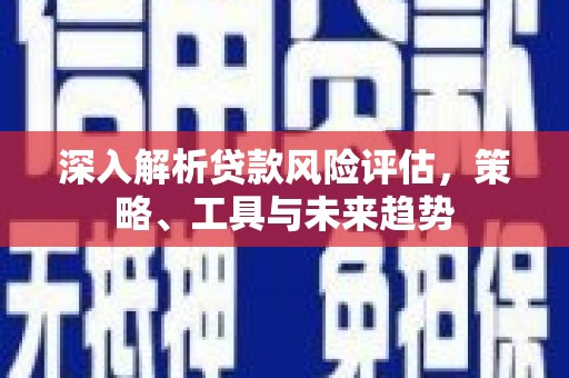 康县深入解析贷款风险评估，策略、工具与未来趋势