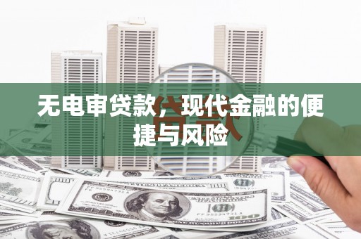 康县无电审贷款，现代金融的便捷与风险