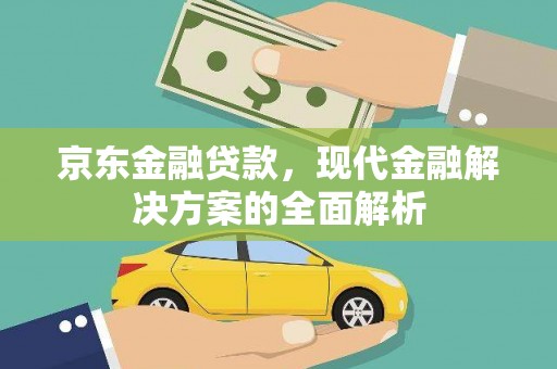 康县京东金融贷款，现代金融解决方案的全面解析