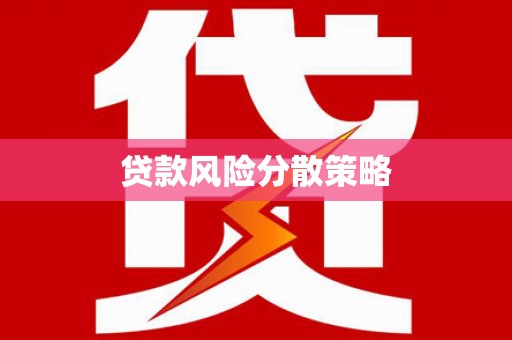 康县贷款风险分散策略