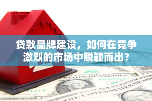 康县贷款品牌建设，如何在竞争激烈的市场中脱颖而出？