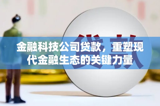 康县金融科技公司贷款，重塑现代金融生态的关键力量