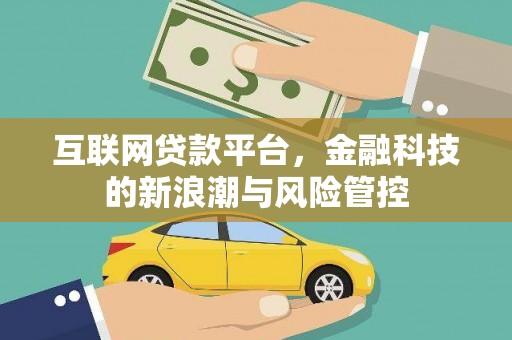 康县互联网贷款平台，金融科技的新浪潮与风险管控