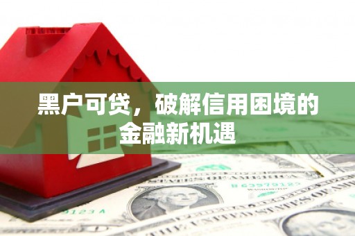 康县黑户可贷，破解信用困境的金融新机遇