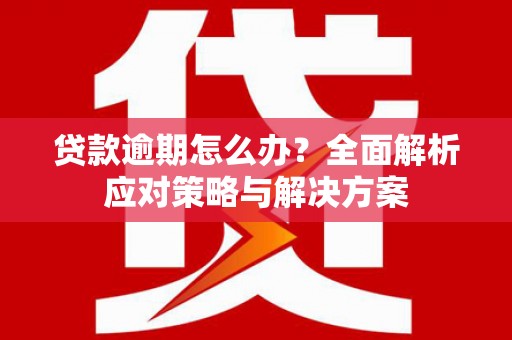 康县贷款逾期怎么办？全面解析应对策略与解决方案