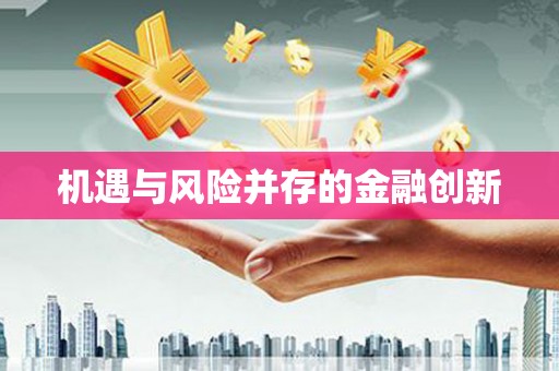康县机遇与风险并存的金融创新