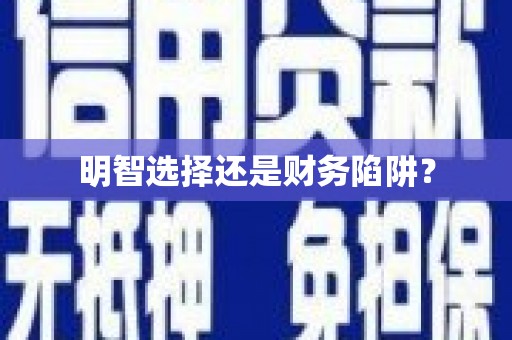 康县明智选择还是财务陷阱？
