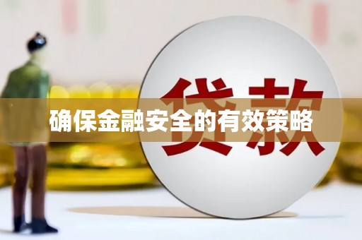 康县确保金融安全的有效策略