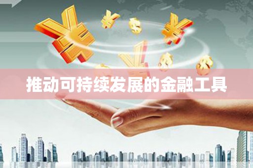 康县推动可持续发展的金融工具