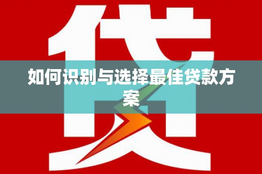 康县如何识别与选择最佳贷款方案